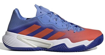 Мужские кроссовки теннисные Adidas Barricade Clay - lucid blue/solar red/blue fusion