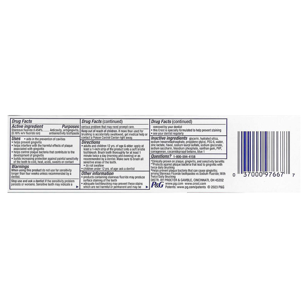 Crest, Pro-Health Advanced, зубная паста с фтором, глубокое очищение и мята, 144 г (5,1 унции)