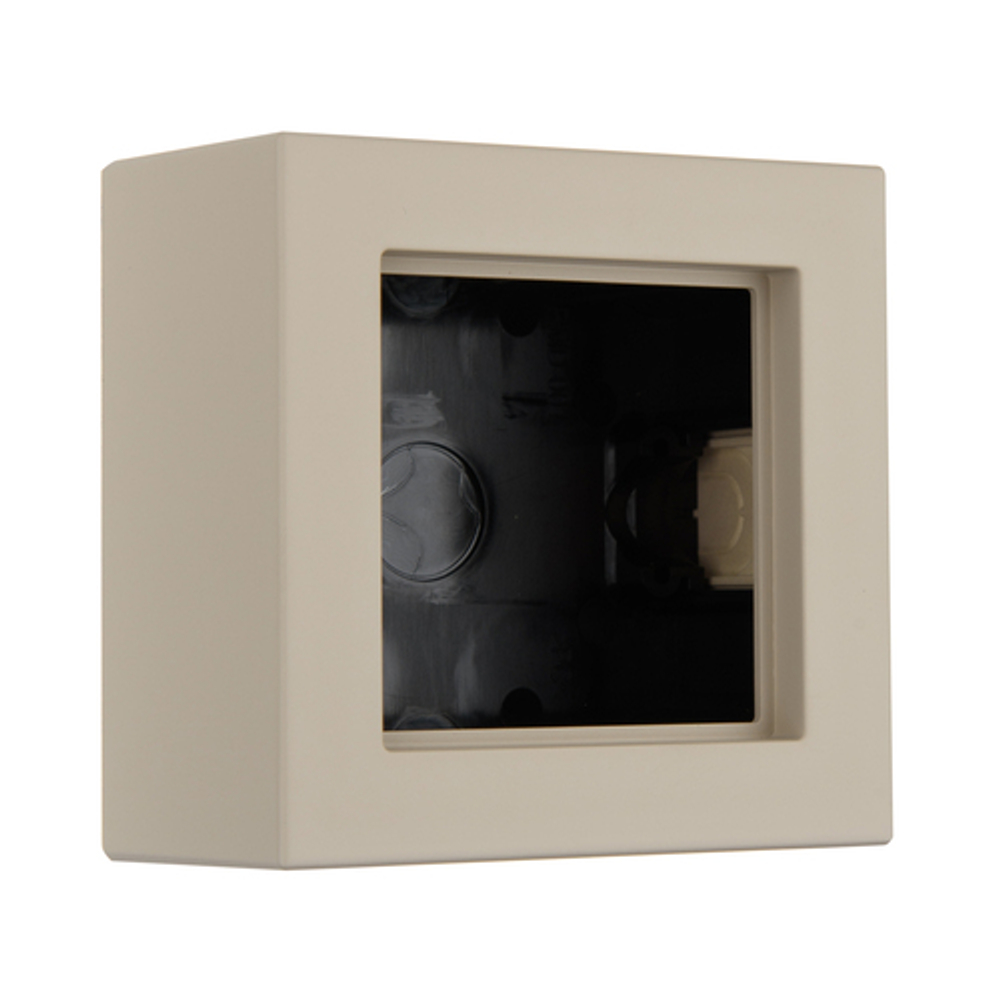 Коробка для накладного монтажа 1-местная LIREGUS EPSILON PMD-001.E/ONC, кремовый матовый
