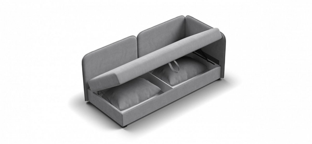 Тахта Ирис Велюр Монолит сталь