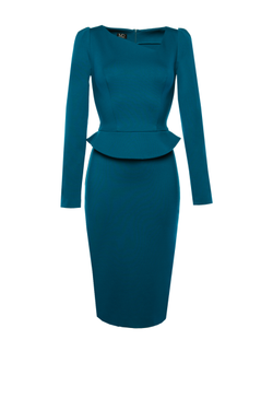 Платье футляр с баской 03-18FW