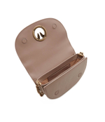 Кожаная сумка через плечо ROUND CLICK BAGUETTE BABY VITE Pinko - бежевый(101971 A0QO)