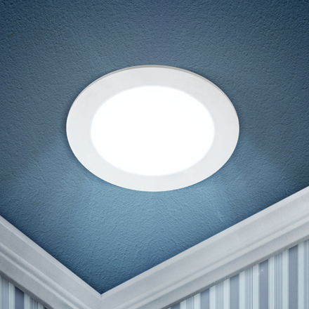 Светильник светодиодный встраиваемый Даунлайт ЭРА LED 1-18-6K/1 Slim панель 18Вт 6500К круг