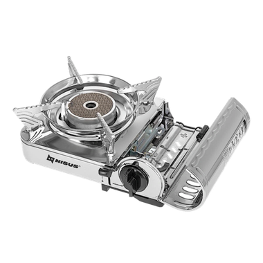 Газ. плита Nisus N-MS-8000ASC в кейсе Горелка керамическая Ветрозащита 1.65кВт 120г/ч 1.05кг