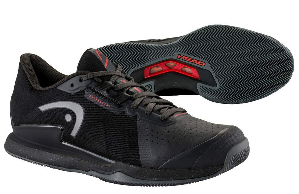 Мужские кроссовки теннисные Head Sprint Pro 3.5 Clay - black/red