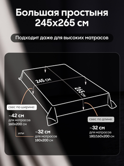 Комплект постельного белья Однотонный Сатин Премиум OCP006