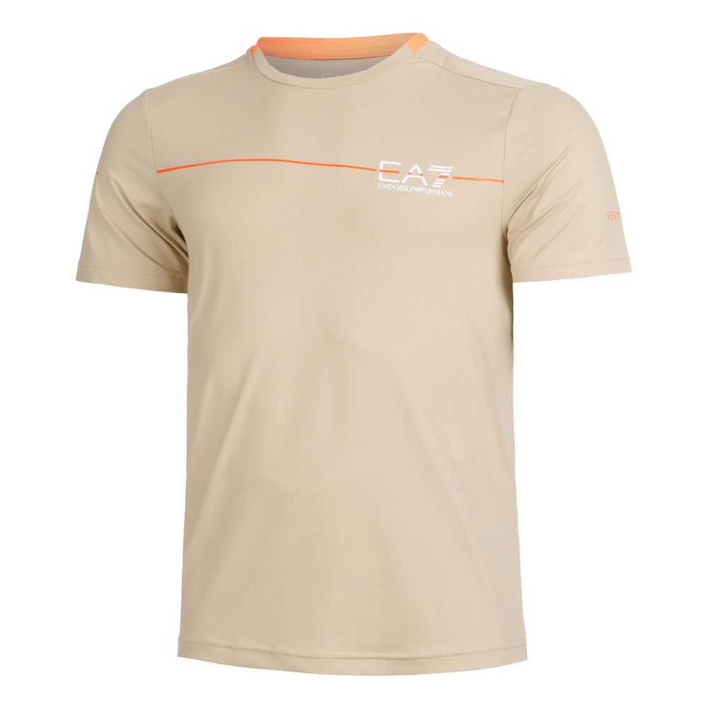 Мужское теннисное поло EA7 Men - Beige, Orange