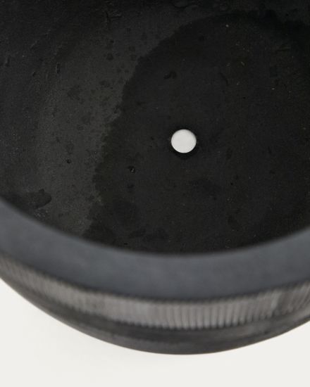 Набор из 2 кашпо Tival из песчаника черного цвета Ø 45 см