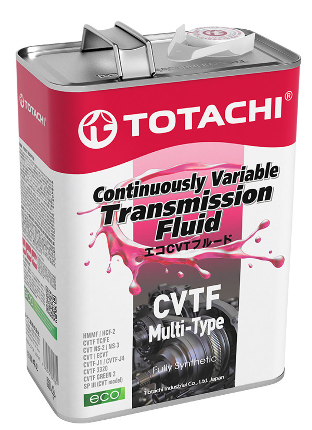 Жидкость для вариатора TOTACHI CVT MULTI-TYPE синтетика  4 л