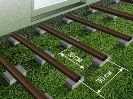 Лага композитная (пустотелая) 3000 х 40 х 30 мм