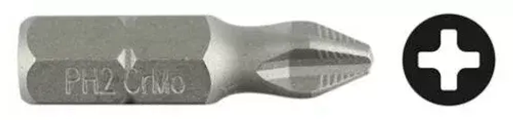 Биты "МАСТЕР" кованые 10 шт. (50 мм; PH2; хвостовик Е 1/4") Зубр 26001-2-50-10
