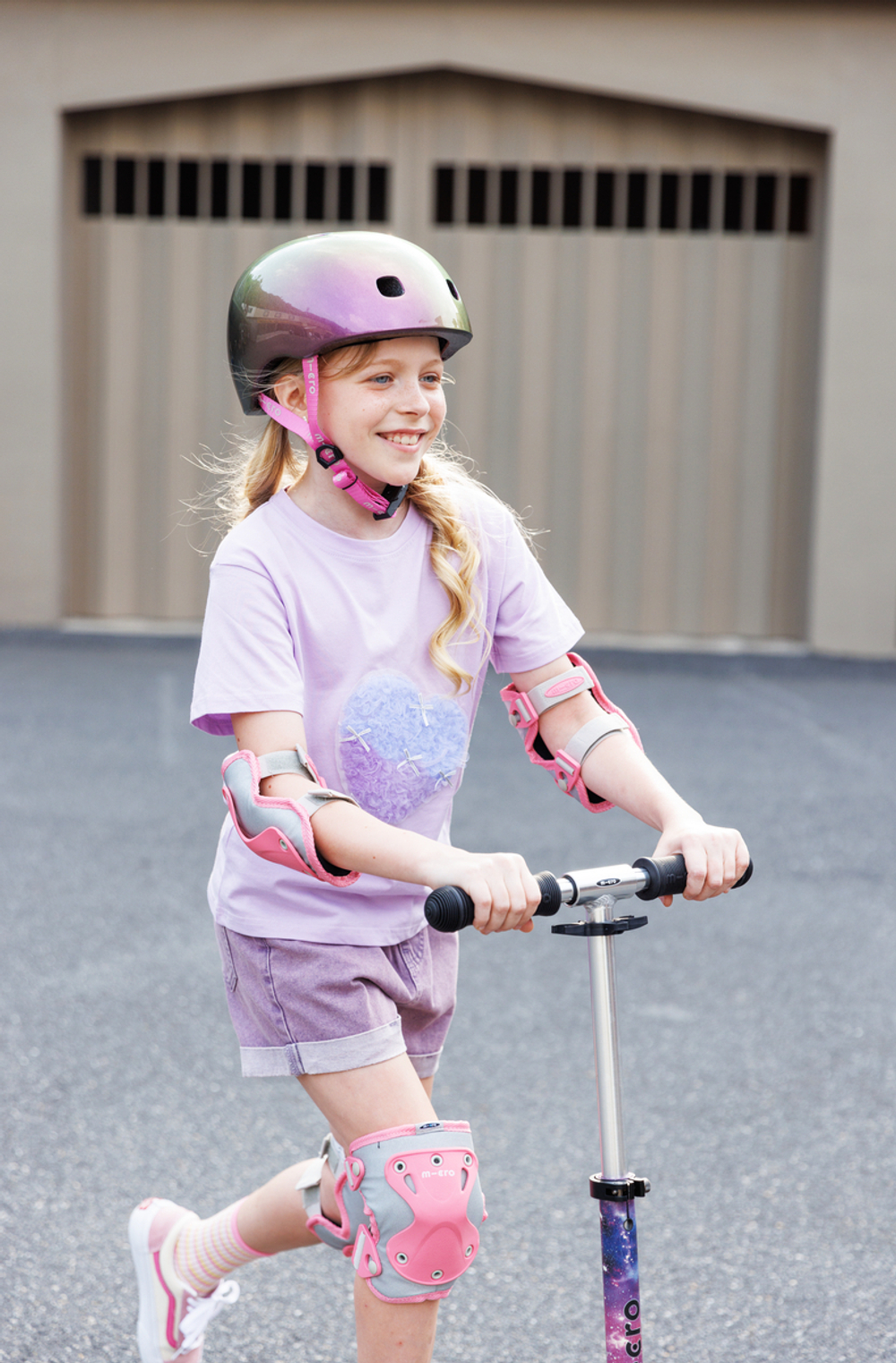 Шлем Micro - Неохром розовый (M) BOX