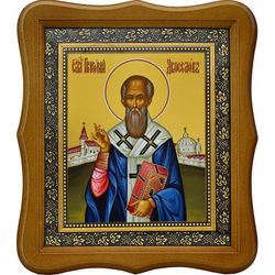 Григорий Великий (Двоеслов) святитель. Икона на холсте.