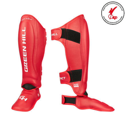 CNSGM-032 Защита голень-стопа Contact 3D inject foam MF Красный