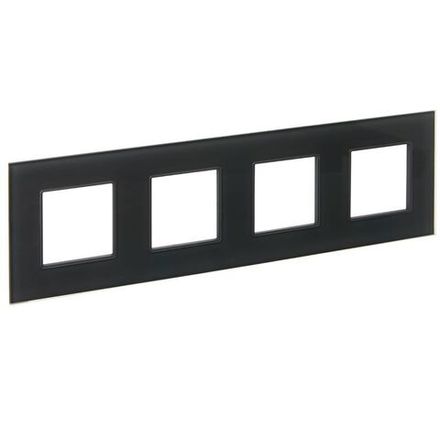 Рамка 4-м SKANDY SK-F24G стекло графит IEK SK-M42-G-K53