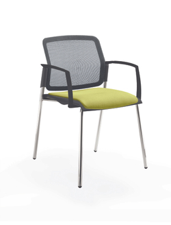 Movie стул со спинкой-сеткой и мягким сиденьем