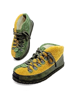 Ботинки меховые "Double Curly "