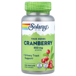 Solaray, True Herbs, клюква, 100 растительных капсул (425 мг на капсулу)