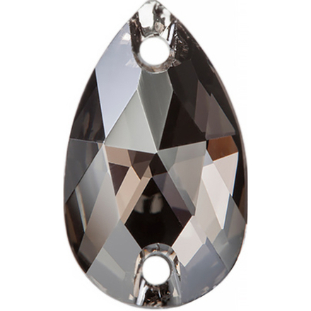 Стразы "Сваровски" Crystal AB 12 х 7 мм, кристалл св.серый (001 SATIN), 1 шт