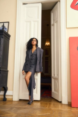 Жилетка в серую клетку