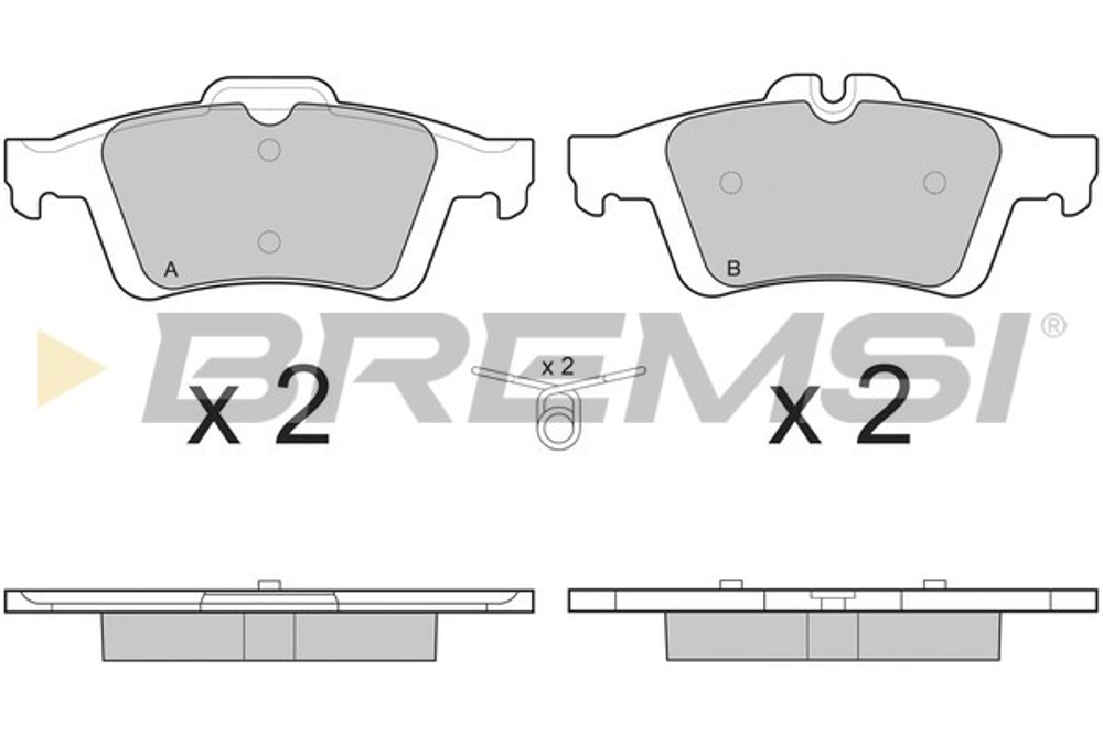 BREMSI - BP3217-BMS - Brake Pad Set, disc brake