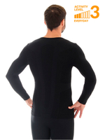 Мужская футболка BRUBECK COMFORT WOOL длин рукав