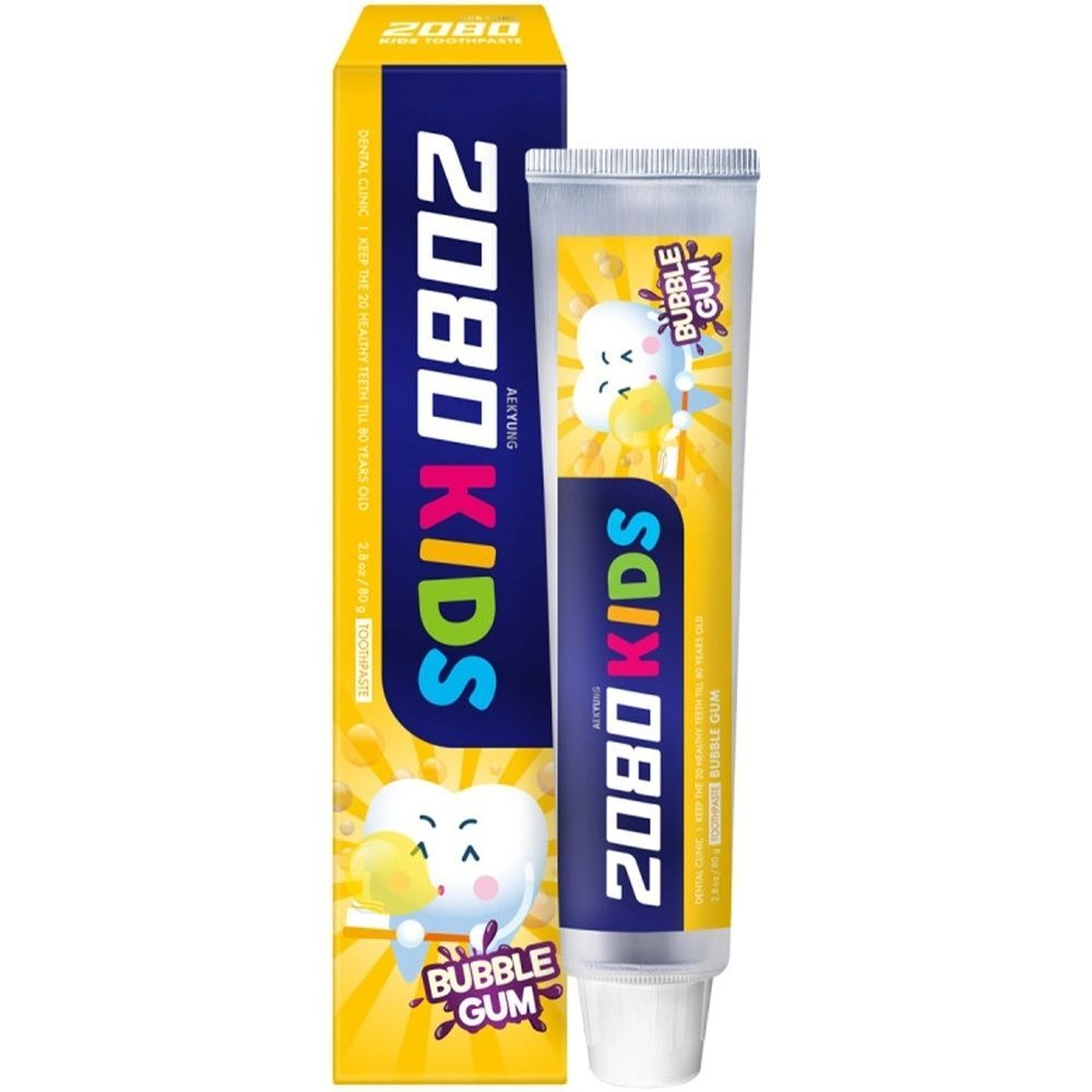 [DENTAL CLINIC 2080] Kids Bubble Gum - Зубная паста детская БАБЛ ГАМ, 80 гр