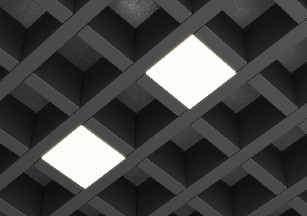 Светильник LED FTP Грильято Домино х2 50х50 (35х35) 4Вт 4000К IP20 220Лм DARKLUM