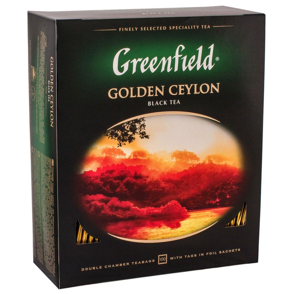 Чай черный Greenfield Golden Ceylon 100 пакетиков