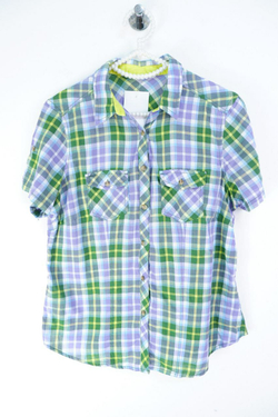 Рубашка хлопковая в клетку 44 размер