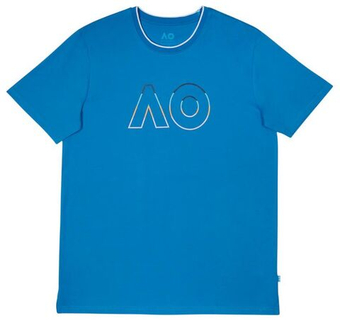 Женская теннисная футболка Australian Open AO Logo - небесный