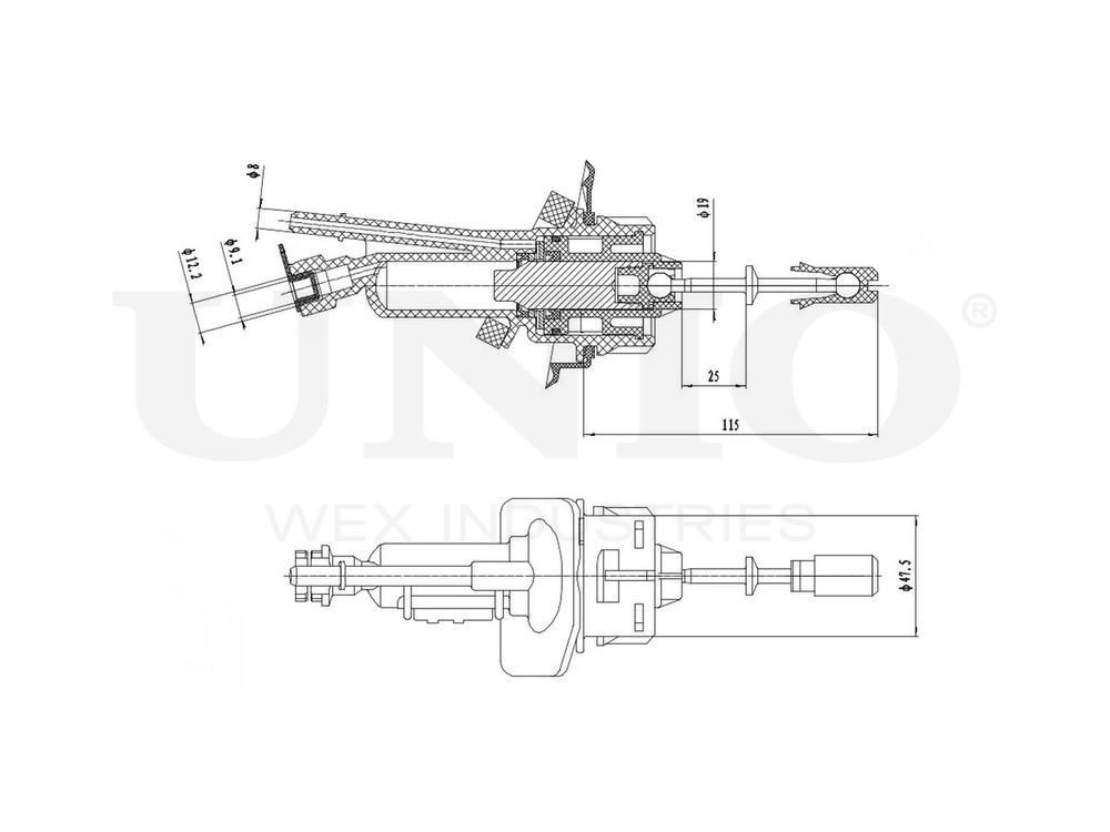 Цилиндр сцепления главный UNIO BRC-10011