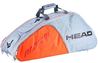 Сумка теннисная Head Radical 12R Monstercombi - grey/orange