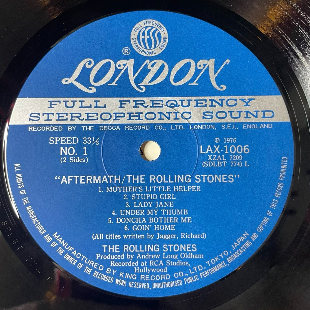 Винтажная виниловая пластинка LP The Rolling Stones Aftermath (Japan 1978) (No Obi) Lady Jane