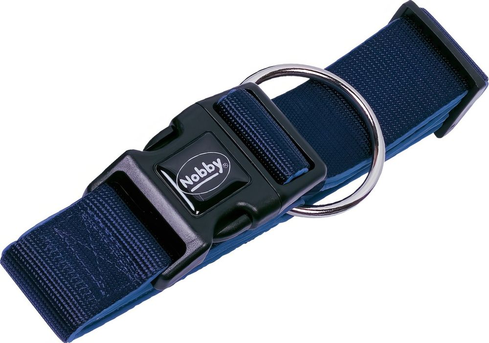 Nobby Ошейник Classic Preno Extra для собак, нейлон, синий, 38-40 мм, 40-55 см