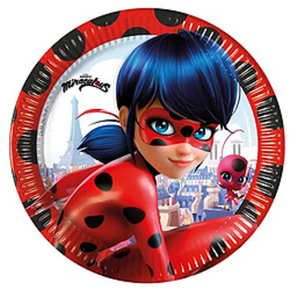 Тарелка-Леди-Баг-23см-8шт