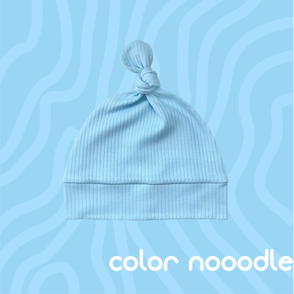 Шапочка с узелком (голубая лапша)