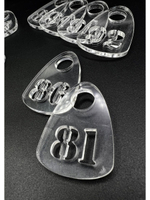 Номерки для гардероба прорезные