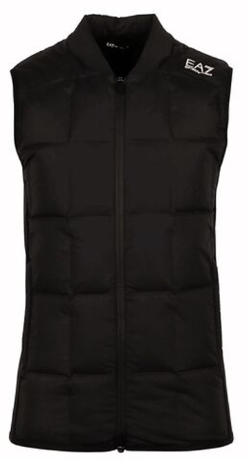 Мужская теннисная жилетка EA7 Man Woven Down Waistcoat - - черный