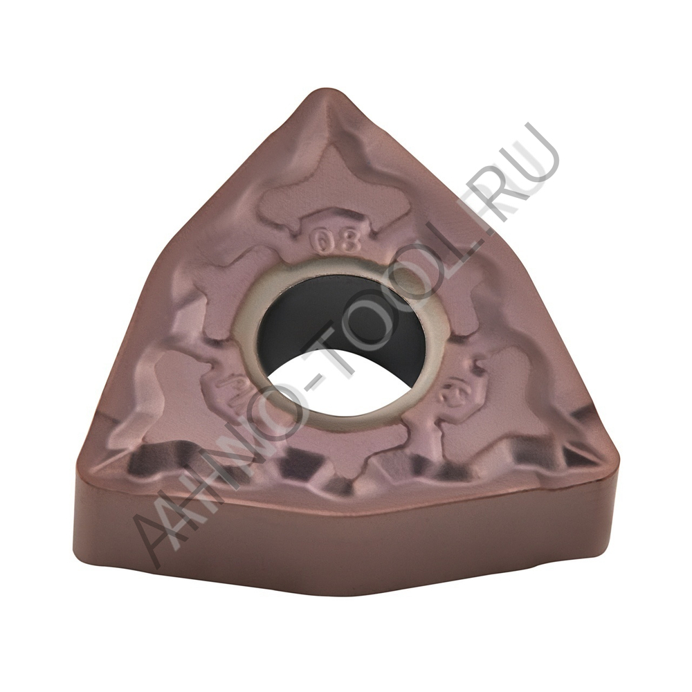 Пластина твердосплавная ISO WNMG080408-MJ APM425L AHNO по жаропроч. и нерж.стали, получистовая