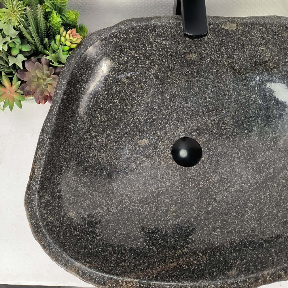 Раковина из речного камня RS-65035 62*51*16 0858