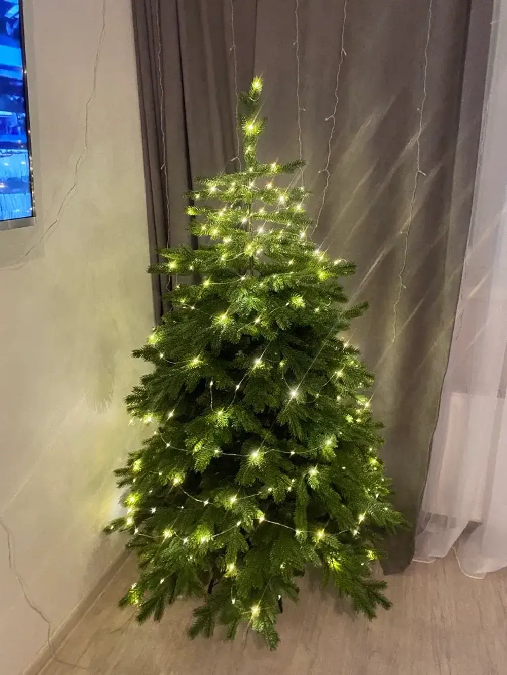 Ель искусственная «Графская Стройная» (Литая+пвх) 150 см / 1.5 м