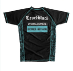 Рашгард Level x Black TEAL PYTHON BLACK