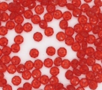 Бусины гранёные плоские пришивные акрил, Ø 6 мм, 50 гр