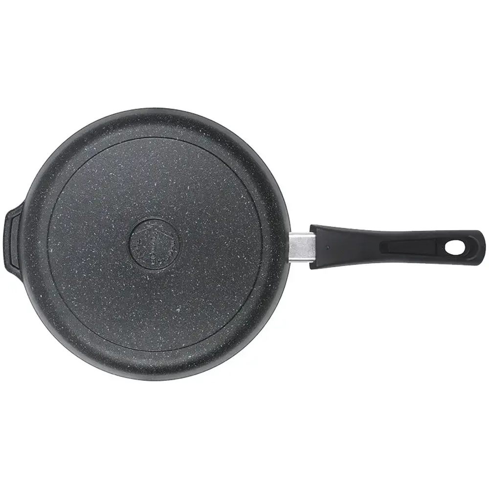 Сковорода глубокая 280мм со съемной ручкой,АП линия «Granit» (black)