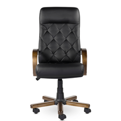 Кресло К-10 Верона В дерево D8 (темный орех) К01 (черный)