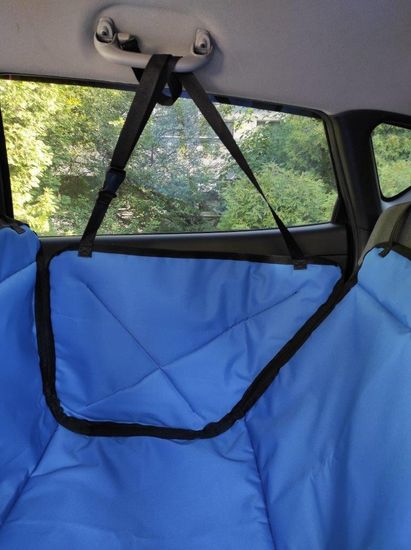 Автогамак "Премиум" для перевозки крупных собак до 100 кг на 2/3 заднего сиденья авто (3-х слойный с ПВХ-600)