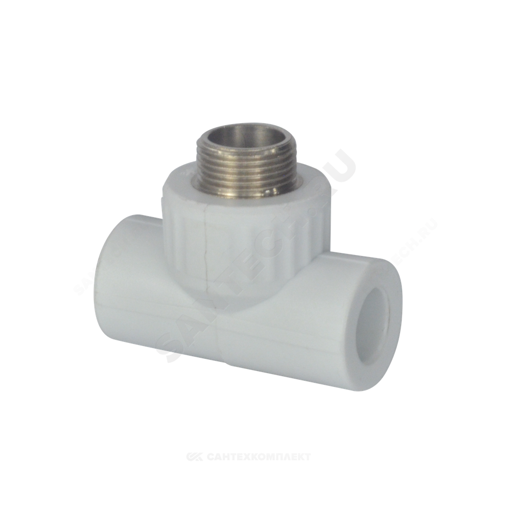 Тройник PP-R комбинированный белый Дн 25х1/2" НР VALFEX 10128125