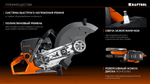 KRAFTOOL 3700 Вт, 400 мм, без диска, бензорез по бетону (бетонорез) (K770-16)
