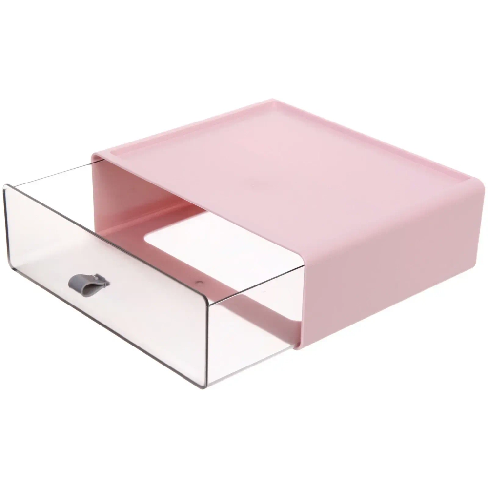 Ящик настольный для хранения «ТЭРЛИН», цвет пудровая роза, 7,5*22*18см (пакет)